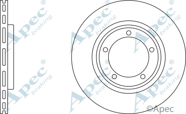 APEC BRAKING Jarrulevy DSK2042